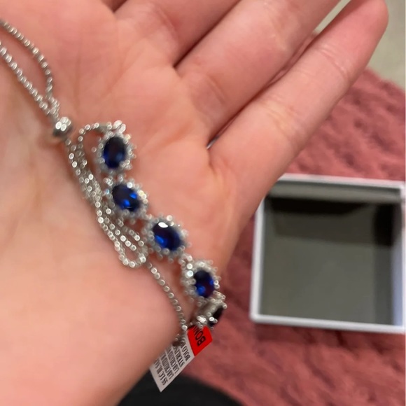 Sapphire bolo bracelet - Picture 7 of 7